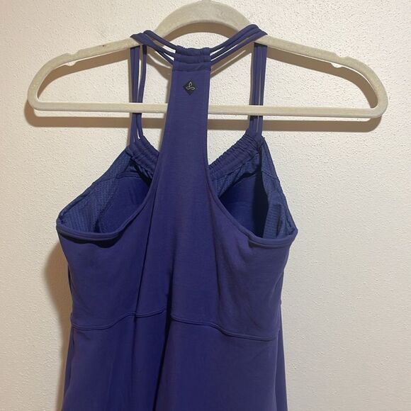 Prana Pristine Tank Dress Purple Strappy Racerback Athletic Active Size Small - Picture 8 of 11